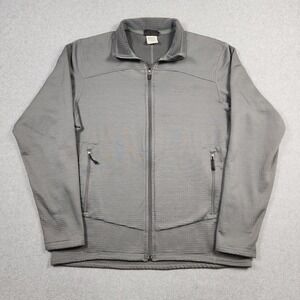 Vintage Patagonia R1 Regulator Men Large Gray Full Zip Jacket Grid Waffle 40126